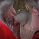 Richard Herd's John has his human face ripped off to reveal his reptilian alien skin in the V miniseries.